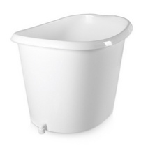 샤바스 스칸디나 스파테라피 이동식 반신욕조 다용도중형, 화이트, 4개