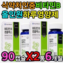 식약처인증 활성 비타민B 컴플렉스 올인원 영양제 2통 고함량 맥스 고용량 역할 효능 효과 육체 피로 활력 기력 에좋은 보충제 천연 자연 유래 먹는법 섭취 시간 아침 공복 식전 식후