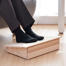 [천삼백케이] [플라팜] 편백나무 발받침대 황금각도 지압형, 단품