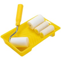 벽화 수리 브러시 장식 키트 2 인치 작은 페인트 롤러 트레이 세트 회화 6PCS 미니 거품 페인트 롤러, 보여진 바와 같이, 하나