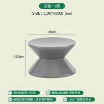 침대 협탁 사이드 테이블 모던 심플 수납 서랍 선반, 라이트 그레이 2층
