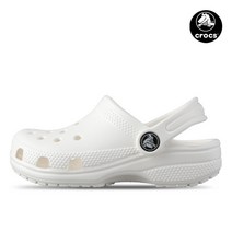 크록스 크록스 클래식 K 클로그 화이트 아동 샌들 206991-100