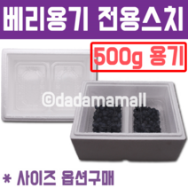 블루베리 500g용기전용 스치박스, 베리통형500g(4개입)/간지포함