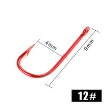 낚시 후크 10/30/50 Pcs 고 탄소강 가시 날카로운 후크 7/8/9/10/11/12/13/14 # 고리 눈 잉어 인공 낚시 태, 07 12_02 3 Pack