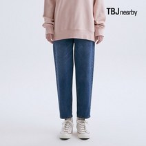 TBJ 티비제이 Nearby. [소량 단독특가] 매장 인기품절 검증템!!!매니저 강추템! 매장에서 완판신화!! 55 66 사이즈 여성 L/D 2가지 톤의 기본 와이드핏 일자 청바지