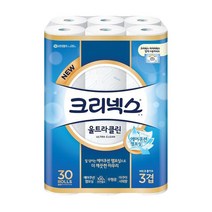 크리넥스 울트라클린 3겹 화장지 30M 30롤, 30M 30롤 1개