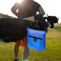 골프공회수기 타이틀리스트골프공Durable Golf Ball Bag Pouch Waist Sack Collector Multi Pocket Accesso, 03 파란