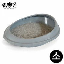 [CDS-212]푸르미 고양이 평판 보급형 화장실 (소형) (라이트그레이)
