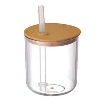 킨토 본보 유아 식기 이유식 스토로우 컵 빨대컵 200ml, 옐로우