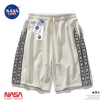 츄리닝반바지 NASACONP 연명 트렌드 사이드 패치워크 운동이 짧다 남자 여성 아메카지스트릿 와이드 4815520298