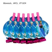 SD카드케이스 메모리 카드 보관 케이스 겨울왕국 2 파티 용품 풍선 일회용 컵 접시 배너 모자 소녀용 생일, 14 blowout6pcs