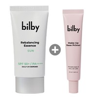 빌비 리밸런싱 에센스 선크림 50ml(SPF50+) + 메이크업 베이스 프라이머 40ml 한국콜마 생산
