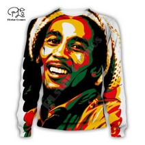 Bob Marley 밥말리 후드 라운드 셔츠 레게 라이온 가수 힙합 전설 밥 몰리 재미 있은 패션 3DPrint / 가을 풀오버 캐주얼 11