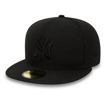 New Era 59FIFTY 블랙 온 로스앤젤레스 다저스 캡 5702508268, 7 3/4