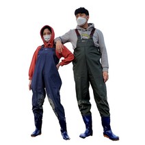 에스몰 가슴장화 해루질장화 갯벌체험 주말농장, 카키, 275