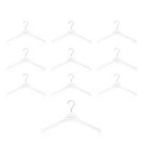 메이네티 플라스틱 여성용 재킷 옷걸이 LJ38, 화이트, 30개입