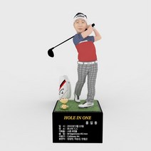 3D피규어 남자 골프피규어 반팔피니쉬 홀인원 이글 싱글 트로피 기념패 몬스터3D TM1910, 골프트로피 35cm, 선택안함