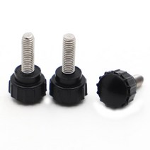 M4 둥근 머리 손잡이 볼트 널링 헤드 플라스틱 핸디 나사 핸드 스크류, M4 (2pcs), 30mm, 1개