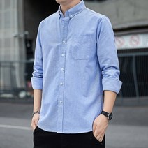 셔츠남성 시티캐주얼 옥스포드원단 링클프리 긴팔셔츠 스타일리쉬한 코디남방