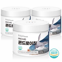 E&D 콘드로이친 가루 분말 식품 콘드리친 코드 로이친 로이틴 300g 상어연골분말 미국 리뉴얼 HACCP인증, 콘드로이친Q 300g x 3통