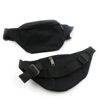 심플무지 힙쌕 1P 블랙 외출 등산 런닝 소지품가방 길이조절