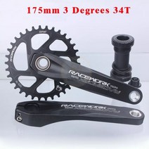 스프라켓 RACEWORK 산악 자전거 크랭크 세트 GXP 170mm 175mm MTB 좁은 와이드 체인링 32T 34T 36T 38T 11 12S 스프로킷, 12.175mm 3degrees 34T