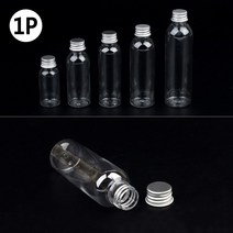 투명물병 투명플라스틱병 슬라임재료보관병 투명공병, 용량, 125ml
