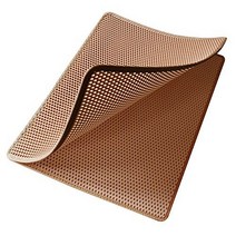 Cat Litter Mat with Scatter Control Large Dual Structure 3-way Access Ez2clean 30inch x 23inch Lit, 1