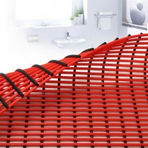 브랜드없음 제이오마켓 안심 논슬립 튜브롤매트 빨강 6M 욕실 미끄럼방지/화장실매트 욕실발판 사우나 수영장, 단품없음