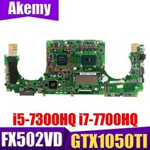 FX502VD GTX1050TI GPU i5-7300HQ i7-7700HQ CPU 8GB RAM 노트북 ASUS FX502V FX502VD FX502VE FX502VM 메인, GTX1050Ti-2G I5-7300
