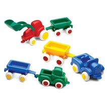 소프트바퀴 농장 트레일러 3종세트 화물 집콕 모형 교육용 수송