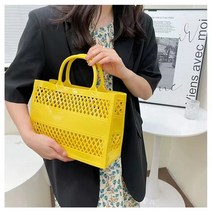 말랑말랑 사각 컬러 젤리백 9컬러 pvc소재 토트백 귀여운 젤리 마켓백 비치백