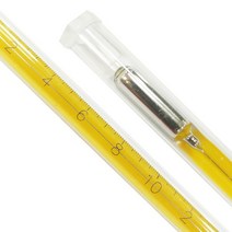 표준온도계 낱개 0도 to 50도 0.1도 단위 길이 420mm