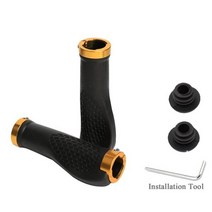자전거 그립 BMX 핸드바 고무 양방향 잠금 산 MTB 핸들 바 미끄럼 방지 사이클링 액세서리, Gold2