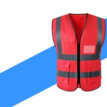 Chaleco reflectante 작업복 de seguridad 안전 조끼 반사 의류 gilet jaune, 02 red_01 XL
