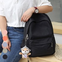 기본 무지 디자인 커플 학생 캐주얼 심플 포켓 백팩