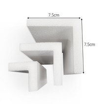 코너각대 ㄱ자스티로폼 완충재 가로세로 7.5cm 길이 30cm 60cm 90cm 10T15T20T 50개, 600mm, 15T