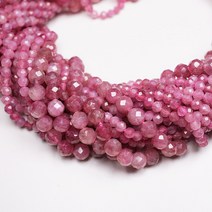 핑크 토르말린(루벨라이트) 컷팅 원석 천연석 비즈 팔찌만들기 DIY 재료 부자재