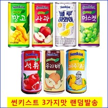썬키스트음료 175ml (7가지맛중 3가지맛 랜덤발송), 90캔