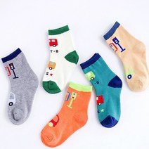 유아 아동양말 4계절양말 신호등 1-3세 한사이즈 중목양말 5족 집 어린이 아동 크리스마스선물 답례품