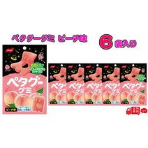 일본 직배송 NOBEL 노벨 페타구미 복숭아 50g 6개