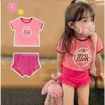 바로배송 밀크 상하 세트 여아 자매룩 둥이룩 문센룩 데일리 북유럽풍 수입 상하복 러블리 큐트