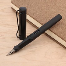 만년필 싸인 서명 볼펜 캘리그라피 세트 럭셔리 서리로 덮은 녹색 패션 매트 블랙 비즈니스 사무실 학교 용품 티타늄 펜촉 잉크 펜, [01] EF, [02] Matte Black