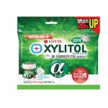 롯데자일리톨 알파 오리지날 껌 리필, 88g, 2개