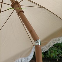 태슬 술 달린 파라솔 양산 대형 야외 차박 감성 베란다 카페 비치 빌라 리조트 펜션, 단일사이즈, F