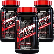 뉴트렉스리서치 카페인 200 캡슐, 60정, 3개