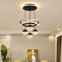 중산시 고진 식당등 납품 동남아 시장 LED 거실등방등, 블랙 기판 발광 3개의 광, 120W
