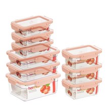 크리아 커버분리형 밀폐용기 9조 세트 eunhye*21326159EA wowmarket032*268003352xj, 파스텔퍼플