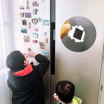 욜케이유 접착식 냉장고 고무 자석 테이프 잘라쓰는 스티커 2cmX1m