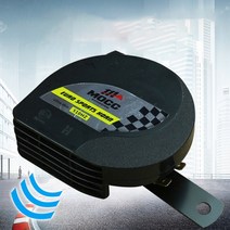 MOCC 오토바이 클락션 전자혼 오토바이 경적, 블랙